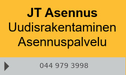 JT Asennus logo